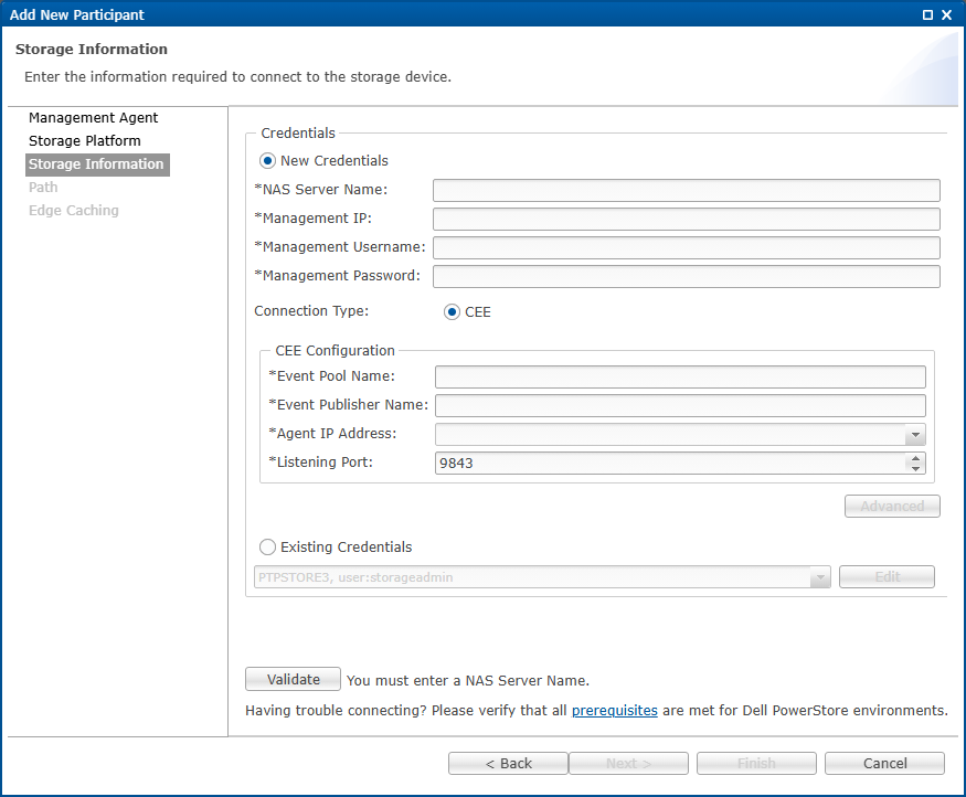FS-Create-Step 2-Storage Info-Dell PowerStore-CEE