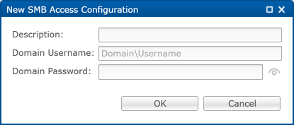 SMB Access Configuration-New dialog-Preferences
