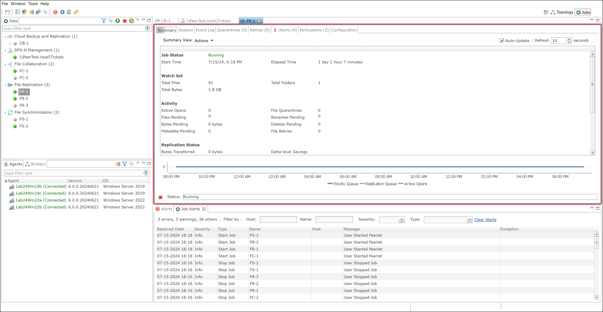 Peer Global File Service Help > Peer Management Center User Interface ...